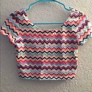 Patterned crop top from H&M